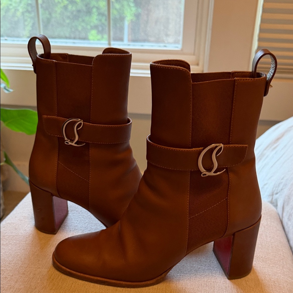 Brown Leather Ankle Boots